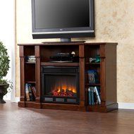 Southern Enterprises Artaxes Electric Media Fireplace - Espresso N4