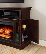 Cherry Finish Better Homes And Gardens Remote Control Ashwood Road Electric Fireplace Media Console For TV's Up... N4