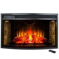 AKDY 33" Freestanding Insert 4 Setting Electric Fireplace Heater w/ LED Log &amp; Remote N2