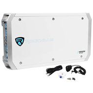 2 Pair Rockville RWB80B 8" Wakeboard Marine Speakers+6 Channel Amplifier+Amp Kit N3