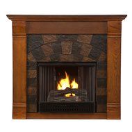 Southern Enterprises Elkmont Oak Electric Fireplace N7