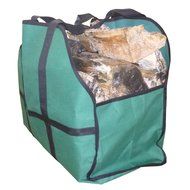 NEW ~ Deluxe Log Bag Carrier ~ This Superior Heavy Duty Outdoor-Indoor Log Holder Carrier for Firewood Is 16 Oz... N5