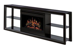 Dimplex Novara #SAP-300-B Electric Fireplace Media Console, Black