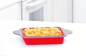 Silicone Brownie Pan | Professional Non-Stick Square 8-inch Silicone Cake Pan for Baking by Boxiki Kitchen | Best...