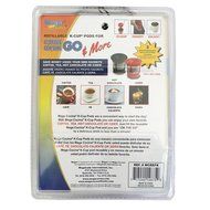 Mega Cocina Refillable K-cup Pods, Red/Black