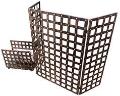 Gothic Iron Nailhead Fireplace Screen