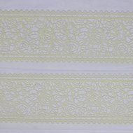 Funshowcase Large Pre-Made Ready to Use Edible Cake Lace Rose Blossom Black 14-inch 10-piece Set