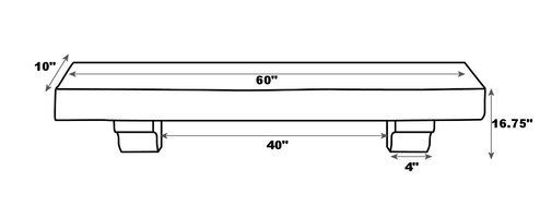 Pearl Mantels 416-60-70 Devonshire Wood 60-Inch Mantel Shelf, Distressed Cherry N7