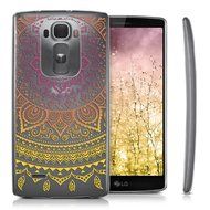 kwmobile Elegant and light weight Crystal Case Design Indian sun for LG G Flex 2 in light pink white transparent N14