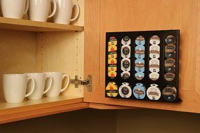 The Cupboard Caddy, Compatible with Keurig K-cup Size Pods, Premium Storage Dispenser, Holder &amp; Stand