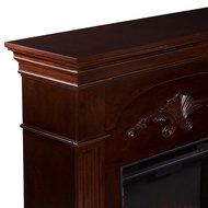 Southern Enterprises Sicilian Harvest Electric Fireplace in Mahogany N3