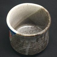 Kutani Yaki(ware) Japanese Yunomi Tea Cup Hokusai N2