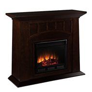 Bayard Espresso Stacked Stone Electric Fireplace N5