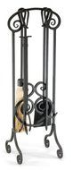 Pilgrim Home and Hearth 19003 Napa Forge Antique Scroll Fireplace Tool Set, Brushed Bronze