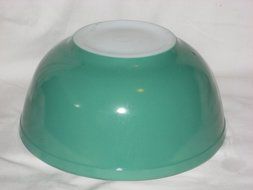 Vintage 1950's Large "Green" 2 1/2 Quart Pyrex Mixing Batter Nesting Bowl #403