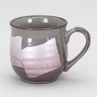 Kutani Pottery mug cup Purple Japanese traditional pattern from Japan N48-04