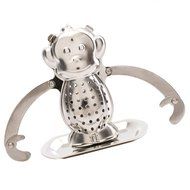 Mesh Filter - TOOGOO(R)Mesh Loose Tea Leaf Infuser Tray Strainer Filter Herb Diffuser Stainless Steel Shape:Monkey