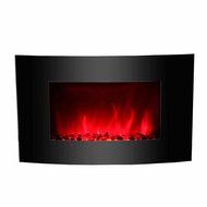 Clevr 750-1500W 36" Adjustable Electric Wall Mount Fireplace Heater Curve Colors N7