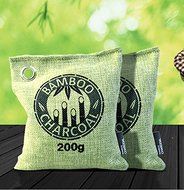 Natural Auto Air Purifying Bamboo Charcoal Bags (2 Pack), Air Freshener - Removes Odors, Allergens and Harmful... N2