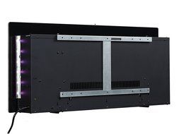 PuraFlame Provo 36- Inch Remote Control Portable &amp; Wall Mounted Flat Panel Fireplace Heater, 1350W, Black N9