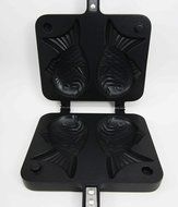 Personal Size Traditional Aluminum Japanese Taiyaki Fish Shaped Hot Dessert Waffle Cake Maker Pan
