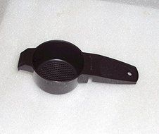 Tupperware Gadget Mini Sifter Loose Tea Strainer Black #879