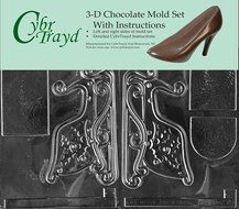 Cybrtrayd C075AB Sleigh Life of the Party Chocolate Candy Mold Bundle with 2 Molds and Exclusive Cybrtrayd Copyrighted...