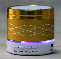 Mini bluetooth speaker, inShang 7 colors Flash LED Bluetooth mini speaker support hands free and TF card/USB,... N3