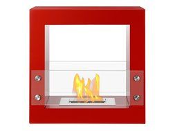 Ignis Tectum Mini White Freestanding Ventless Ethanol Fireplace N10