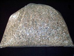 Vermiculite with Ceramic Fireplace Pebbles - White