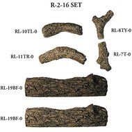 Peterson Real Fyre 16-inch Golden Oak Outdoor See-thru Log Set With Vented Propane Stainless Ansi Certified G45... N4