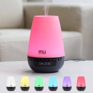 Essential Oil Diffuser, 300ml Long Time Aromatherapy Cool Mist Humidifier with Bluetooth, Digital Clock, 2 Modes... N7