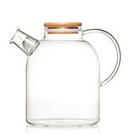 Tealyra 60 fl.oz Glass Water Pitcher Kettle w/ Bamboo Lid and Filter - Large Capacity Water Pot - Glass Teapot... N2