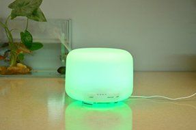 500ml Round Home Big Series LED Aroma Diffuser Essential Oil Air Humidifier FD04 by Purple-Violet N2