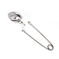 Click Down Stainless Steel Sea Shell Tea Infuser Strainer with Squeeze Handle