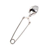 Click Down Stainless Steel Sea Shell Tea Infuser Strainer with Squeeze Handle N2
