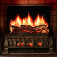 MagikFlame Electric Fireplace w/ Realistic Flame Effects + Crackling Logs Sound + Fresh Cut Pine Scent + Built... N12