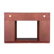 SEI Narita Media Console with Electric Fireplace, Mahogany N8