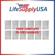 12 Filters - 4 Complete Sets - Air Purifier Set of Filters to fit ALL Blueair 500 and 600 Series ; Designed &amp;...