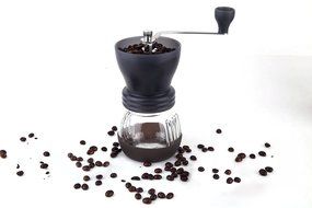 CoastLine Ceramic Burr Manual Coffee Grinder | Hand Crank Coffee Grinder for Espresso Coffee Bean Grinder for...