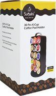 Surpahs ZEKH-300 30 Pod Capacity Metal K-cup Coffee Pods Storage Carousel Tower, Black