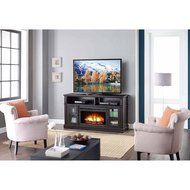 Brown Whalen Remote Control Barston Fireplace Media Console For TV's Up To 70" N4