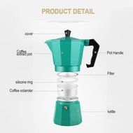 Espresso Maker, HOOHI 240 ML Aluminum Moka Express Stovetop Espresso Maker Pot Coffee Machine + 1 Coffee Scoop... N6