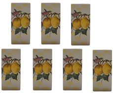 Gicos 57724 Radiators Humidifier, Ceramic, Lemon Fruit Painting (Pack of 7)