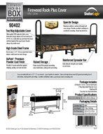 ShelterLogic 90403 Heavy Duty Firewood Rack with Cover, Black, 12-Feet N2