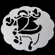 16 x Cappuccino Coffee Stencils Template Strew Flowers Pad Duster Spray N2