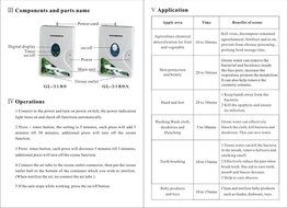 Tiangtech&reg; Ozone Water and Air Purifier | Cleaner Sterilizer for Water, Vegetables, Fruits, and More - Recommended N3