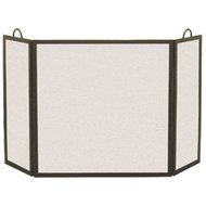 26" Rectangular 3 Panel Steel Fireplace Screen Finish: Vintage Iron