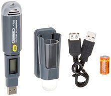 General Tools HT50 USB Moisture Detector and Thermometer LCD Data Logger with IRT Thermometer
