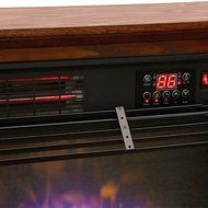 Bestmart INC 1500W Embedded Insert Quartz Infrared Electric Fireplace Heater 3 Color Flame Remote Control N2
